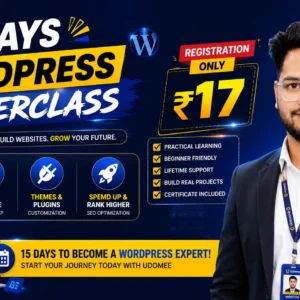 15 Days WordPress Masterclass Registration